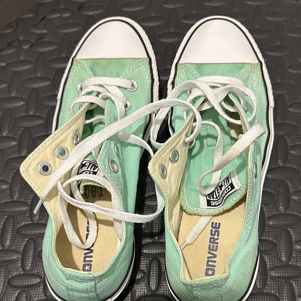 Converse Pastel Green Canvas Sneakers